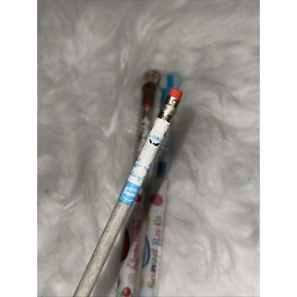 5 Smencils Scented Pencils Birthday Cake Cotton Candy Gingerbread Holiday Cheer